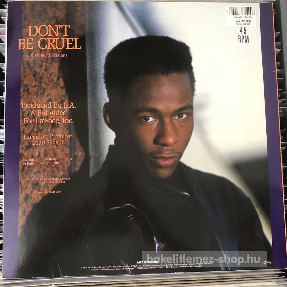 Bobby Brown Don T Be Cruel Extended Version DE Bakelit Lemez Shop