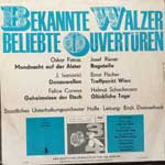 Bekannte Walzer  Beliebte Ouvertüren  LP