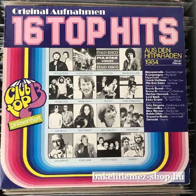 Various - 16 Top Hits - JanuarFebruar 1984  LP (vinyl) bakelit lemez