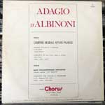 Camerata Musicale Arturo Palavese  Adagio D Albinoni  LP