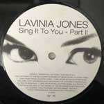 Lavinia Jones  Sing It To You - Part II (The Sash! Mixes)  (12")