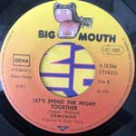 Edmundo  Lets Spend The Night Together  (7", Single)