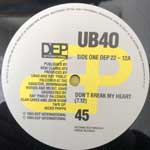 UB40  Don t Break My Heart  (12", Single)