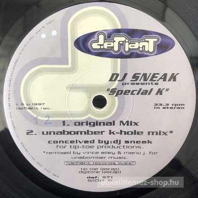 DJ Sneak - Special K  (12") (vinyl) bakelit lemez