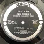 Duke Ellington  My People - Original Cast Album  (LP, Album, Re)