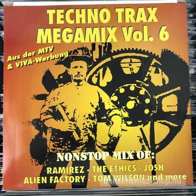 Various - Techno Trax Megamix Vol. 6  (12", Mixed) (vinyl) bakelit lemez