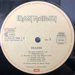 Iron Maiden  Killers  (LP, Album, Re)