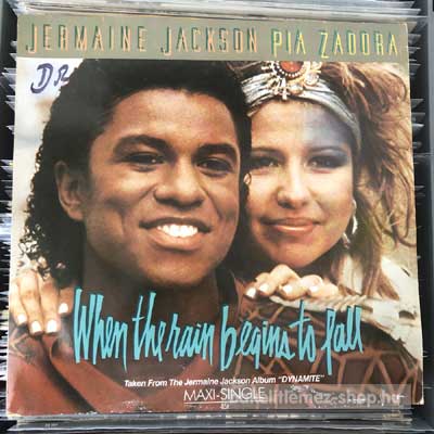 Jermaine Jackson & Pia Zadora - When The Rain Begins To Fall  (12", Maxi) (vinyl) bakelit lemez