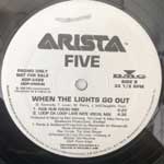Five  When The Lights Go Out  (12", Promo)
