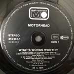 Motörhead  What s Words Worth?  (LP, Album)