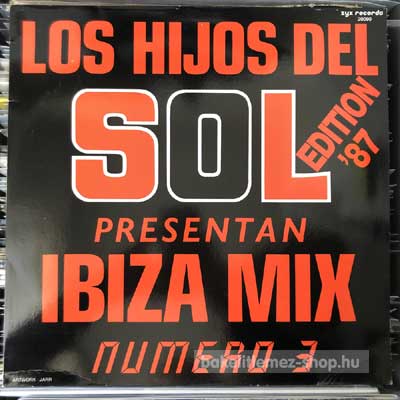 Los Hijos Del Sol - Ibiza Mix (Numero 3) (Edition 87)  (LP, Mixed) (vinyl) bakelit lemez