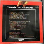 Various  Tessék Választani  (LP, Comp)