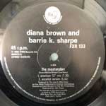 Diana Brown And Barrie K Sharpe  The Masterplan  (12")