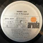 Amanda Lear  I Am A Photograph  (LP, Album, Re)