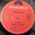 Cream  Wheels Of Fire  (LP, Album)