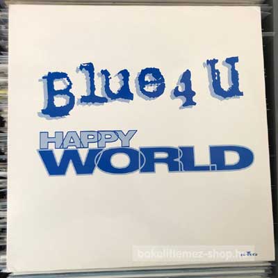 Blue 4 U - Happy World  (12", Promo) (vinyl) bakelit lemez