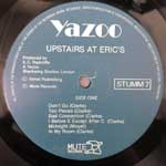 Yazoo  Upstairs At Eric s  (LP, Album)