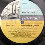 Trini Lopez  Trini Lopez In London  (LP, Album, Mono)