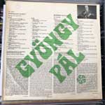 Gyöngy Pál  Minden Jegy Elkelt  (LP, Mono)