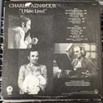 Charles Aznavour  I Have Lived  (LP, Album)