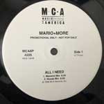 Mario + More  All I Need  (12", Promo)