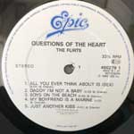The Flirts  Questions Of The Heart  (LP, Album)