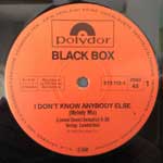 Black Box  I Don t Know Anybody Else  (12", Maxi)