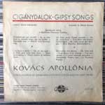 Kovács Apollónia  Gipsy Songs  (7", EP, Mono)