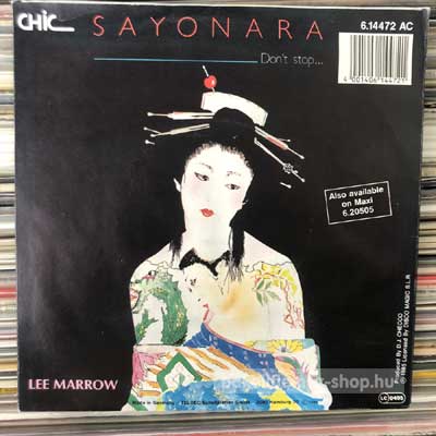 Lee Marrow - Sayonara (Don t Stop...)  (7", Single) (vinyl) bakelit lemez