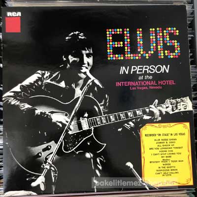 Elvis Presley - Elvis In Person At The International Hotel  (LP, Album, Re) (vinyl) bakelit lemez