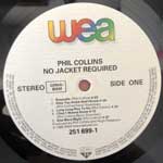 Phil Collins  No Jacket Required  (LP, Album)
