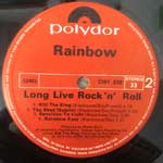 Rainbow  Long Live Rock N Roll  (LP, Album)