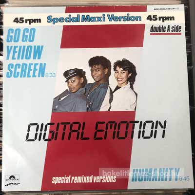 Digital Emotion - Go Go Yellow Screen - Humanity  (12", Maxi) (vinyl) bakelit lemez