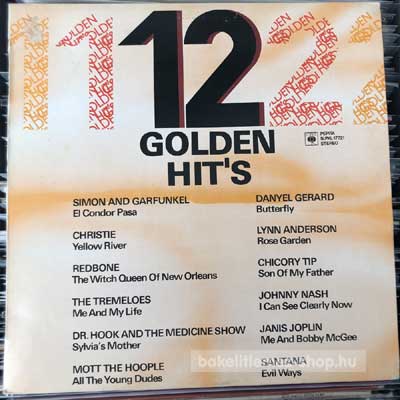Various - 12 Golden Hit s  (LP, Comp) (vinyl) bakelit lemez