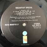 Pete Wingfield  Breakfast Special  (LP, Album)