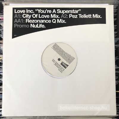 Love Inc. - You re A Superstar  (12", Promo) (vinyl) bakelit lemez