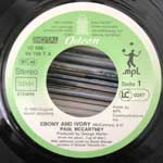 Paul McCartney  Ebony And Ivory  (7", Single)