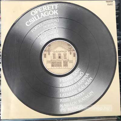 Various - Operettcsillagok  (LP, Mono) (vinyl) bakelit lemez