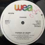 Change  Change Of Heart  (7", Single)