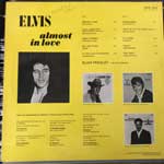 Elvis  Almost In Love  (LP, Album, Re)