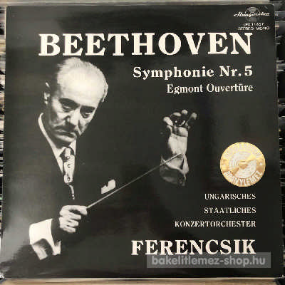 Ludwig van Beethoven - Symphonie Nr. 5 - Egmont Ouvertüre  (LP, Album) (vinyl) bakelit lemez