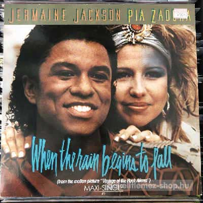 Jermaine Jackson And Pia Zadora - When The Rain Begins To Fall  (12", Maxi) (vinyl) bakelit lemez