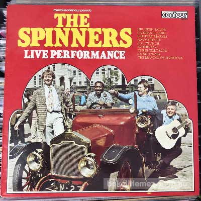 The Spinners - Live Performance  (LP, Album) (vinyl) bakelit lemez