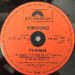 Yoko Ono  It s Alright (I See Rainbows)  (LP, Album)