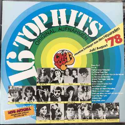 Various - 16 Top Hits - Hitparaden Juli - August 78  (LP, Comp) (vinyl) bakelit lemez