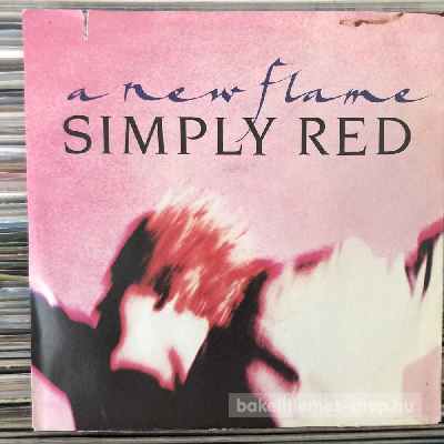 Simply Red - A New Flame  (7", Single) (vinyl) bakelit lemez