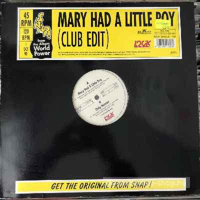 Snap! - Mary Had A Little Boy (Club Edit)  (12", Maxi) (vinyl) bakelit lemez