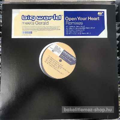 Big World Meets Gerald - Open Your Heart (Remixes)  (12") (vinyl) bakelit lemez
