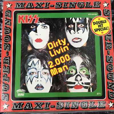 Kiss - Dirty Livin - 2.000 Man  (12", Maxi) (vinyl) bakelit lemez