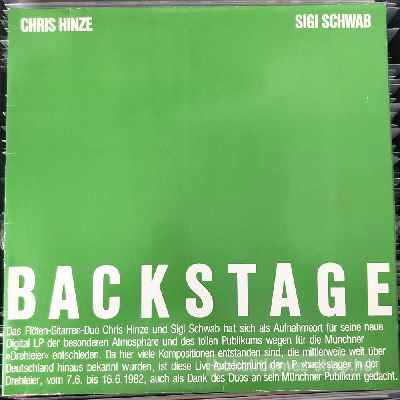 Chris Hinze - Sigi Schwab - Backstage  (LP, Album) (vinyl) bakelit lemez